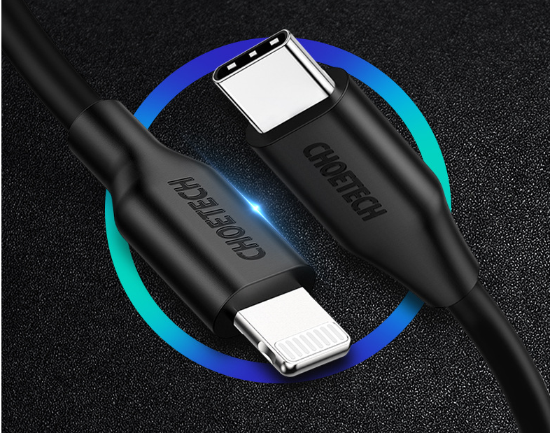 CHOETECH 2m USB-C to Lightning MFi Certified Cable