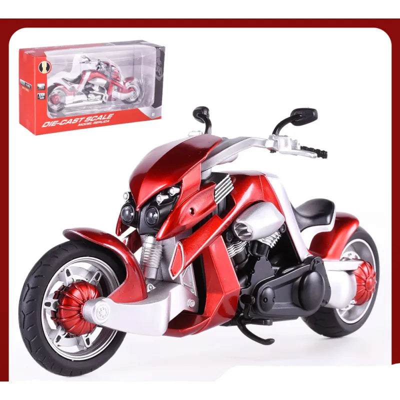 Alloy Motorcycle Toy – with Realistic Simulation