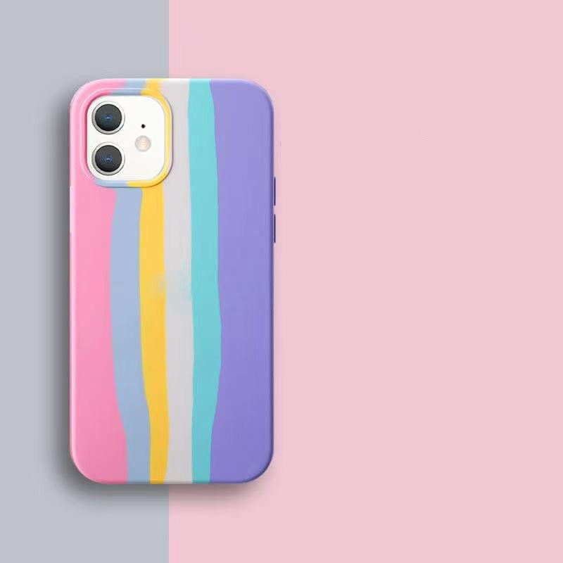 Rainbow Liquid Shell Phone Case for Apple iPhone 11